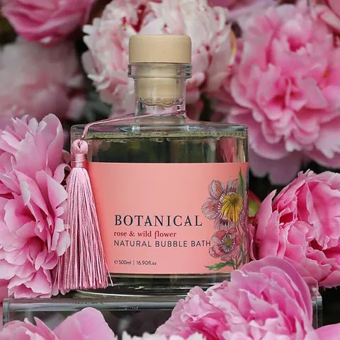 Botanical Skincare - Rose & Wildflower Bubble Bath - The Flower Crate