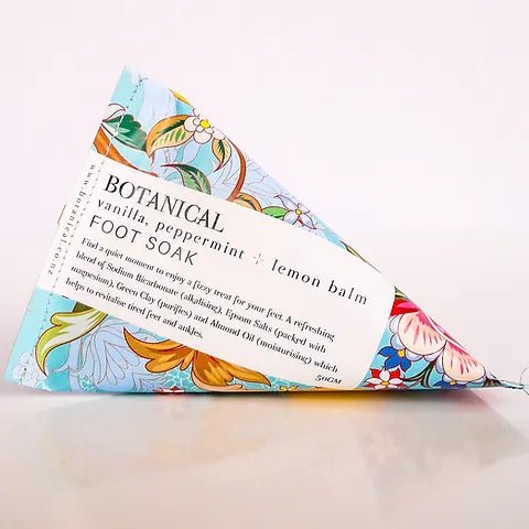 Botanical Skincare - Vanilla, Peppermint &amp; Lemon Blam Foot Soak - The Flower Crate