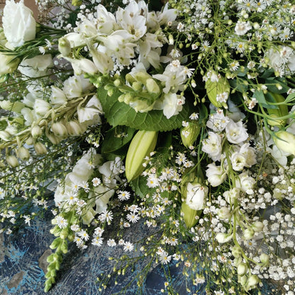 &quot;Classic White&quot; Bouquet - The Flower Crate