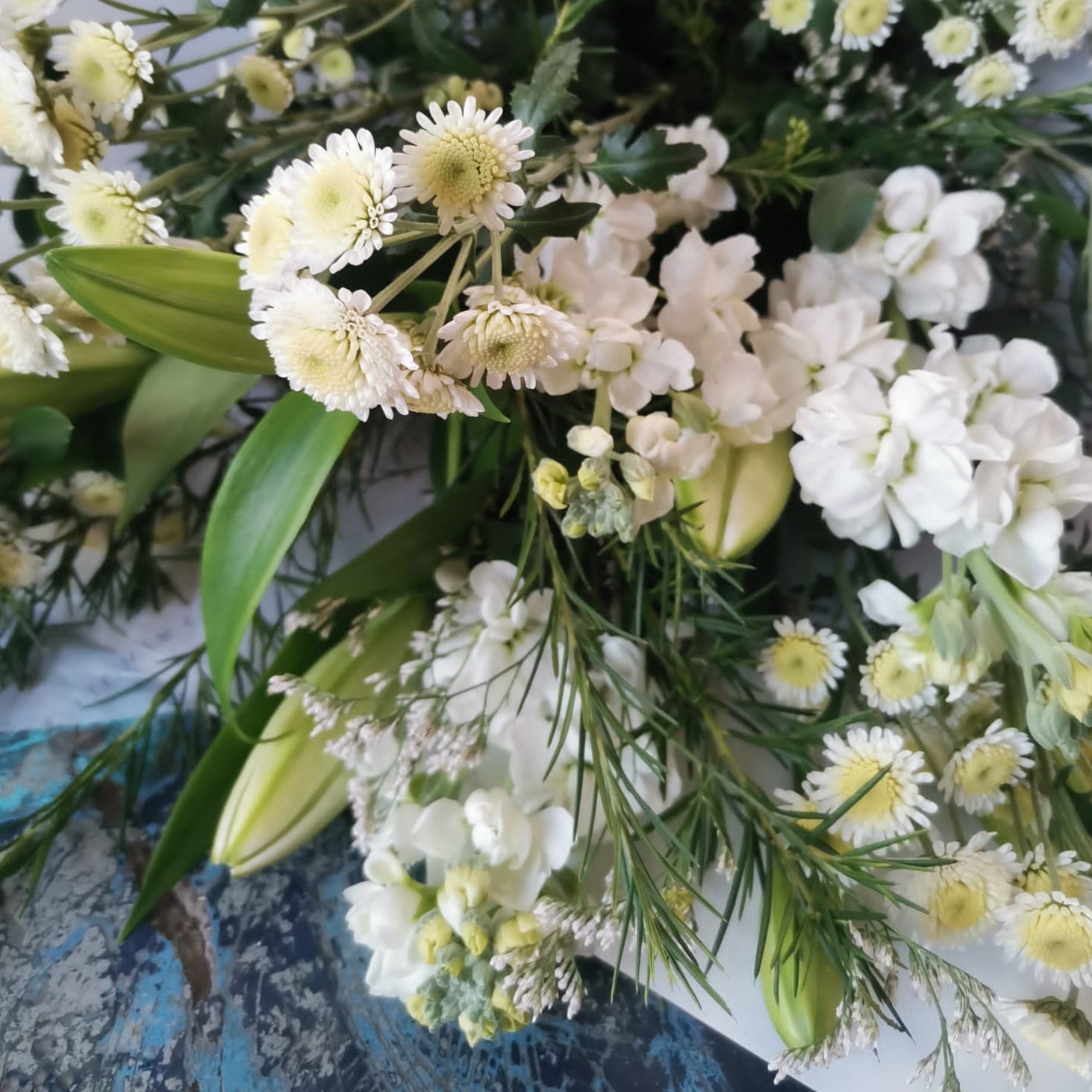 &quot;Classic White&quot; Bouquet - The Flower Crate