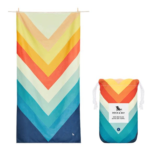 Dock &amp; Bay Quick Dry Towel - Chevron Chic - The Flower Crate