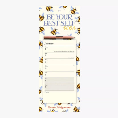 Emma Bridgewater 2024 Bumblebee Magnetic Calendar - The Flower Crate