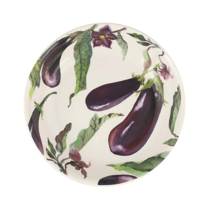 Emma Bridgewater - Aubergine &amp; Flowers Pasta Dish - The Flower Crate