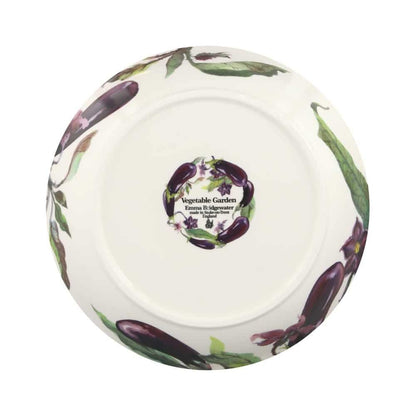 Emma Bridgewater - Aubergine &amp; Flowers Pasta Dish - The Flower Crate