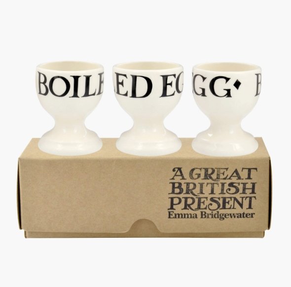 Emma Bridgewater Black Toast - Egg Cups (Set of 3) - The Flower Crate