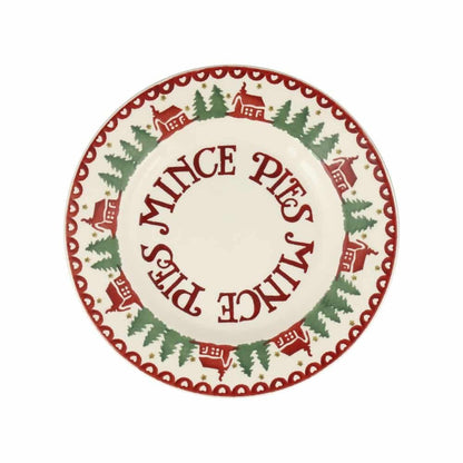 Emma Bridgewater Christmas Cabin Mince Pies 8 ½&quot; Plate - The Flower Crate
