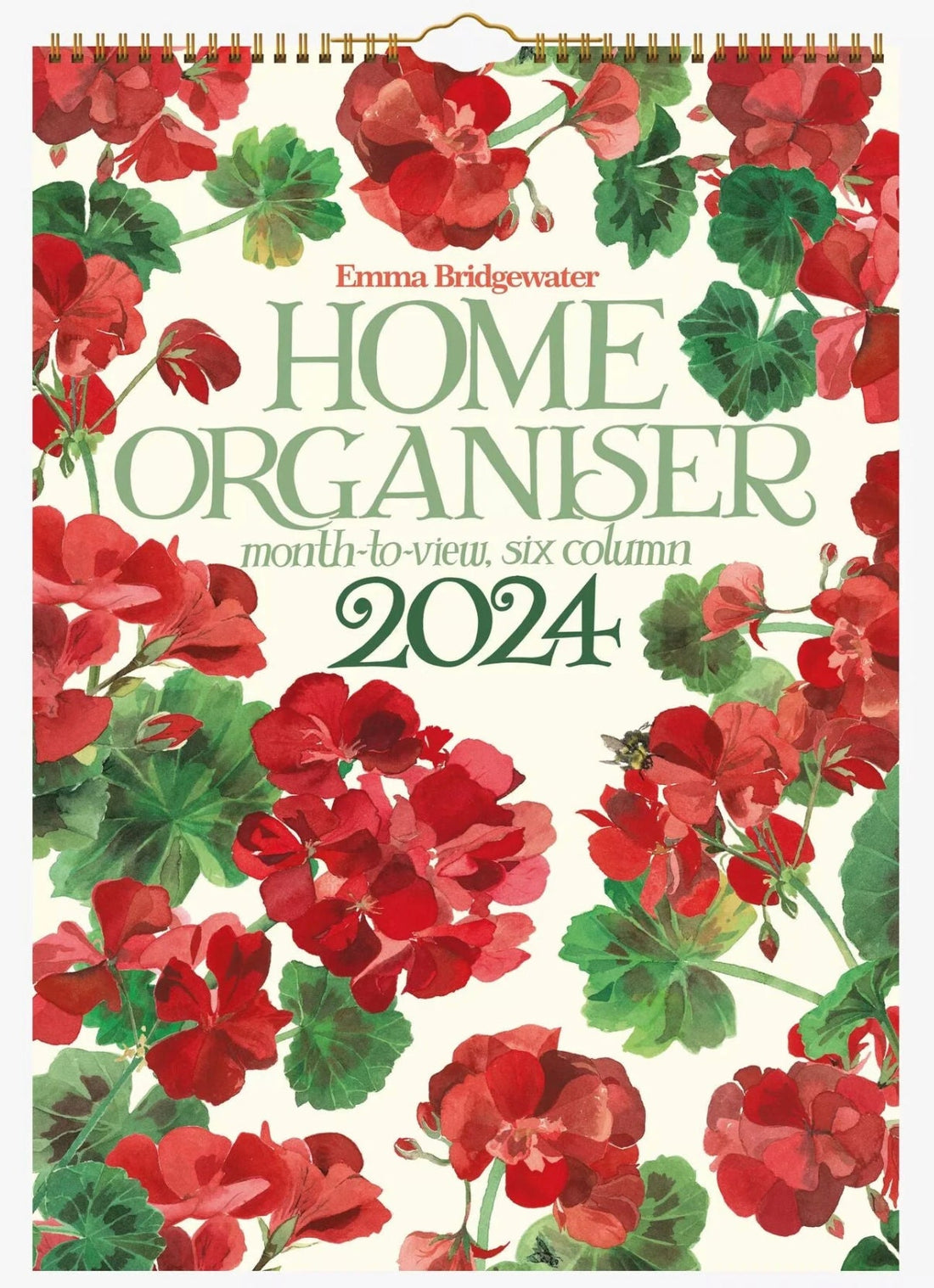 Emma Bridgewater - Geraniums 2024 A3 Family Planner - The Flower Crate