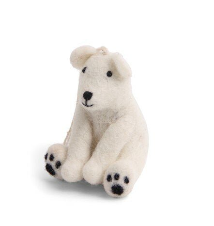 En Gry &amp; Sif Felt Ice Bear - The Flower Crate
