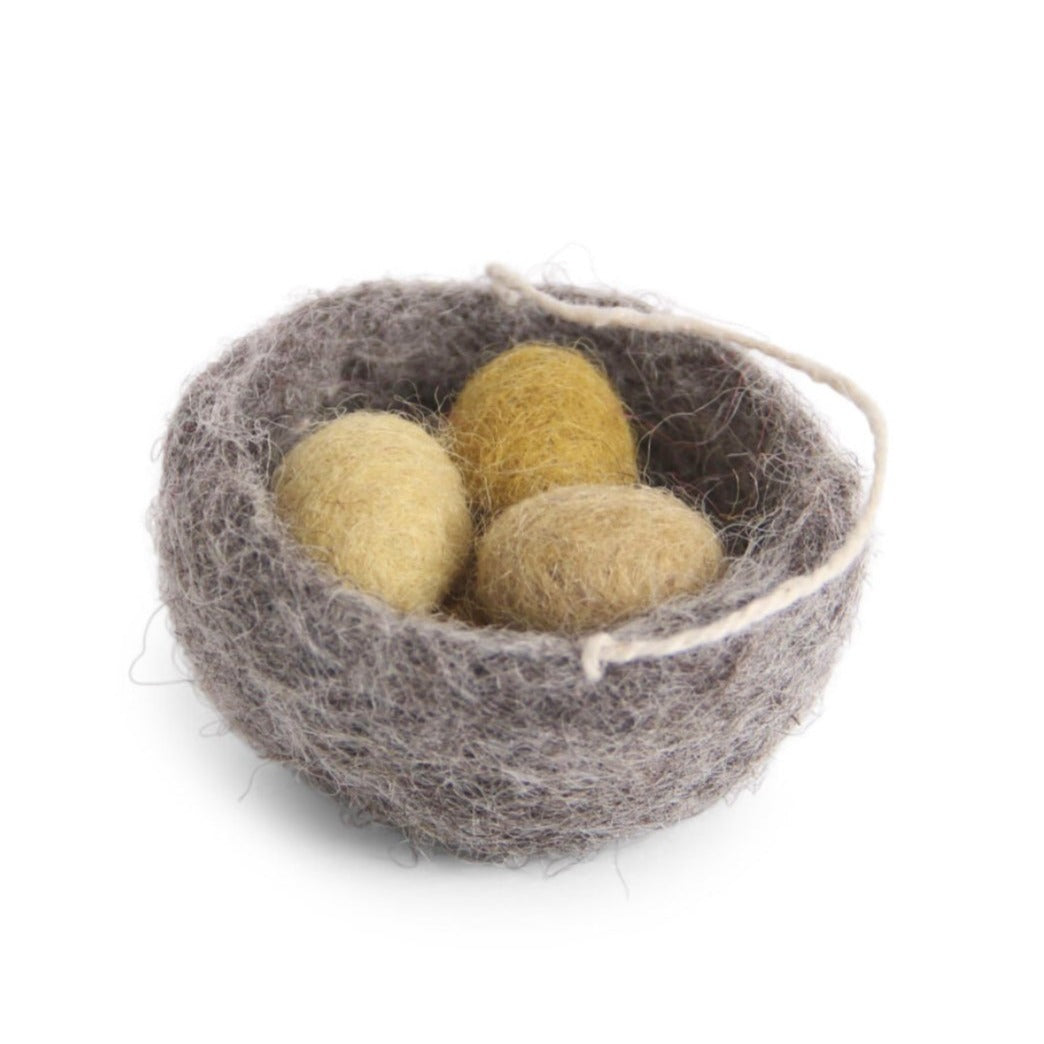 En Gry &amp; Sif - Felt Nest With Eggs - The Flower Crate