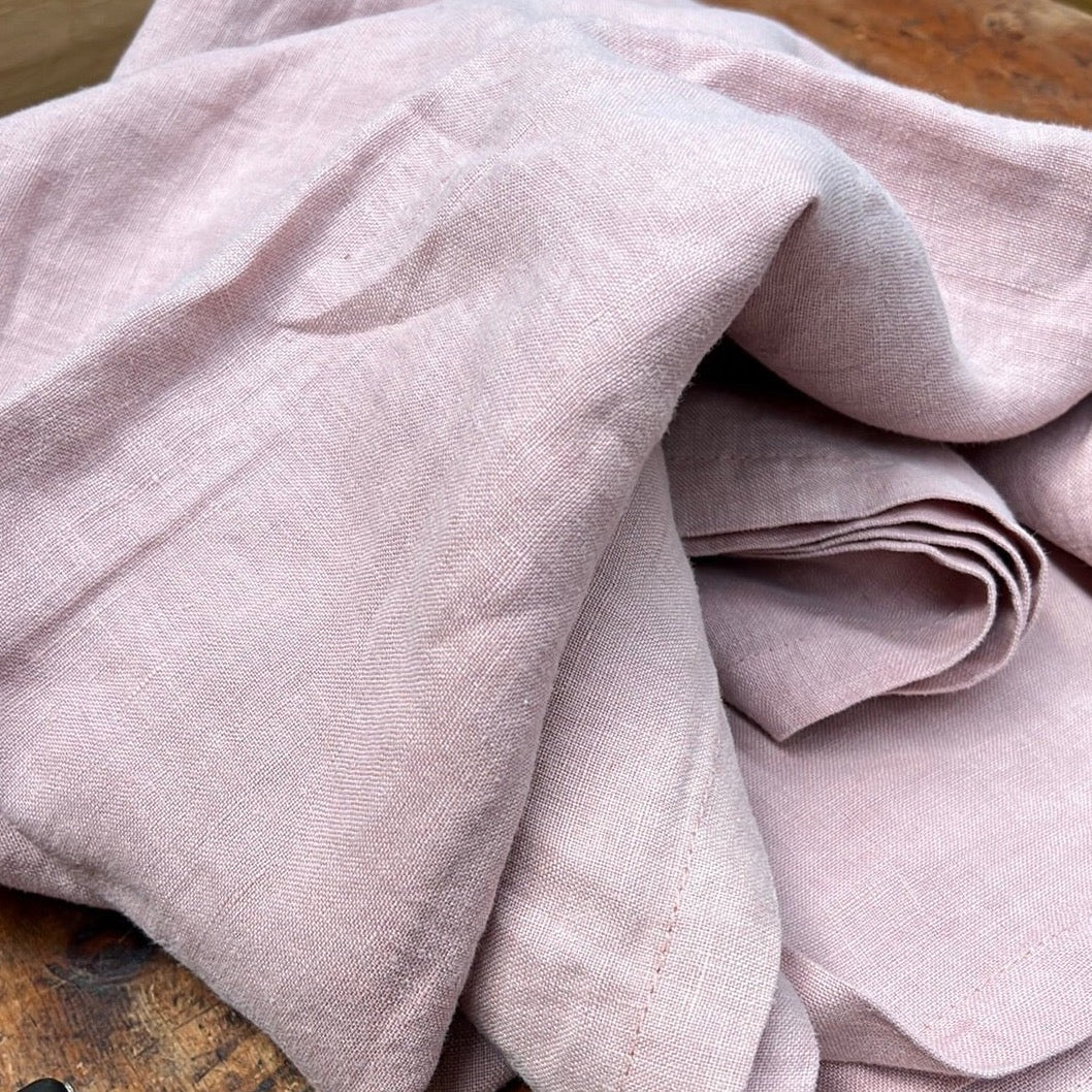 Everyday Linen Tablecloth Dusky Pink - The Flower Crate