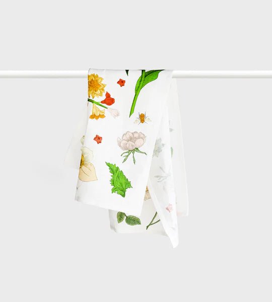 Father Rabbit Vintage Wallpaper Tea Towel - The Flower Crate