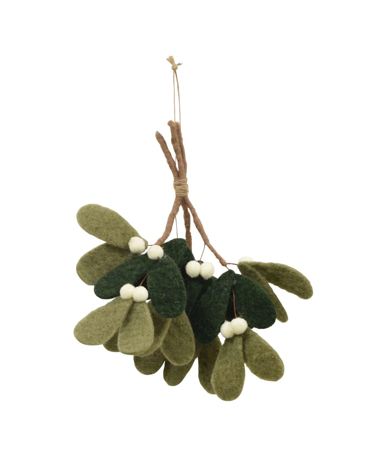 Felt Hanging Mistletoe Branch - The Flower Crate