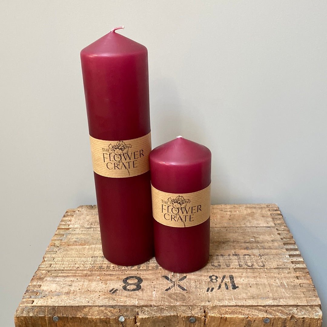 Flower Crate - Pillar Candle - The Flower Crate