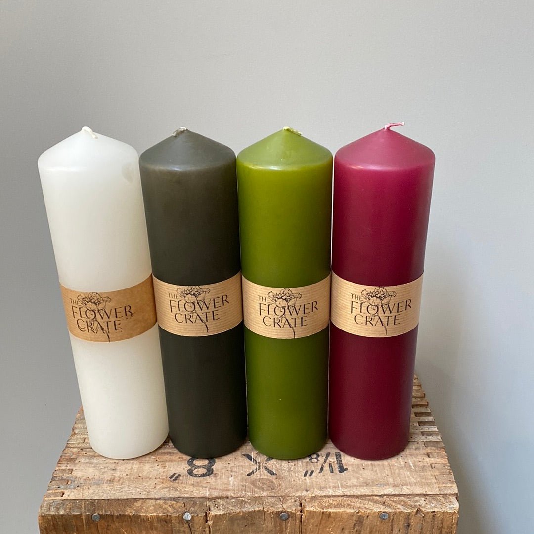Flower Crate - Pillar Candle - The Flower Crate