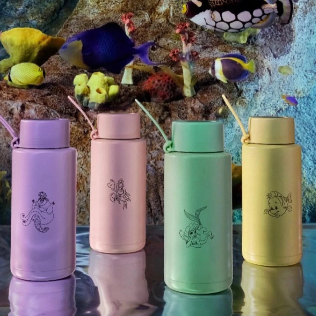 Frank Green - The Little Mermaid Ceramic Reusable Bottle 34oz - The Flower Crate
