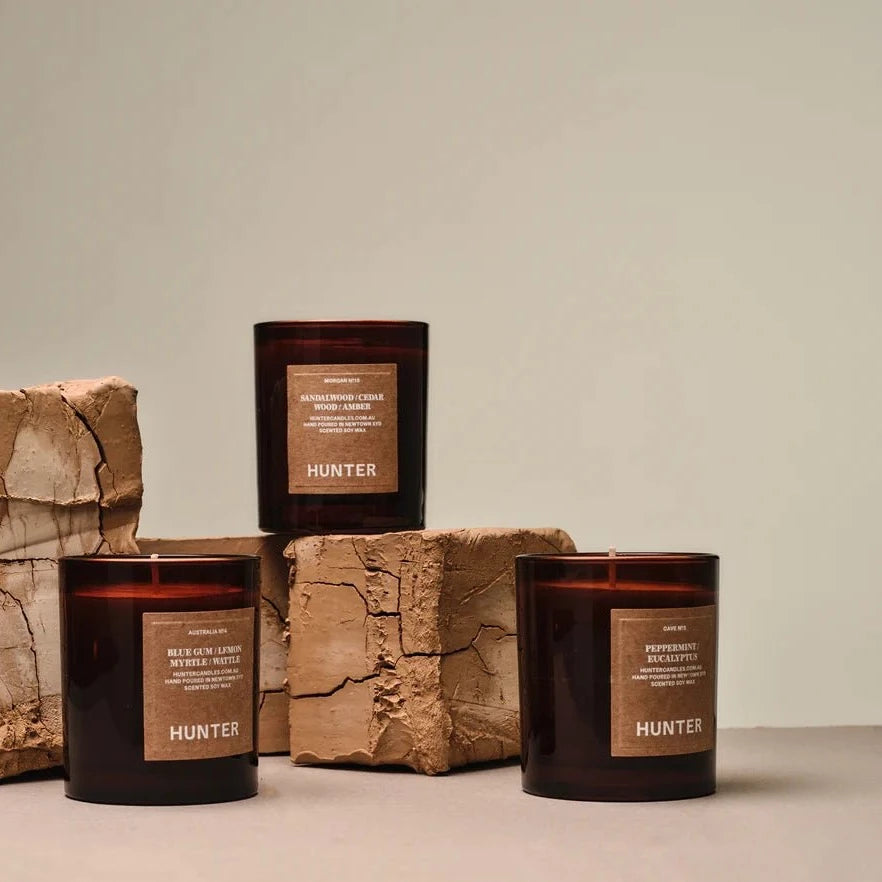 Hunter Candles - Cave, Peppermint + Eucalyptus - The Flower Crate