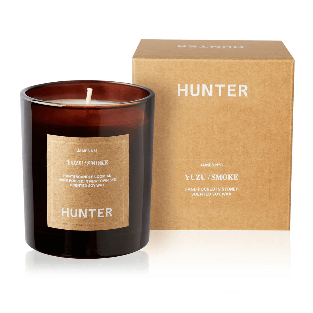 Hunter Candles - James, Yuzu + Smoke - The Flower Crate