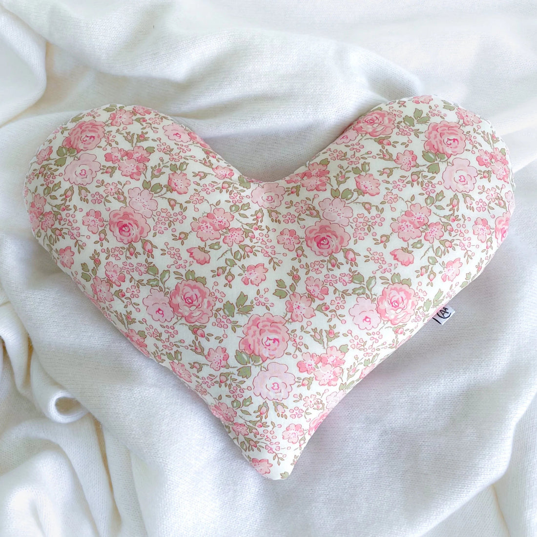 Liberty Heart Wheat Bag, Peony Rose - The Flower Crate