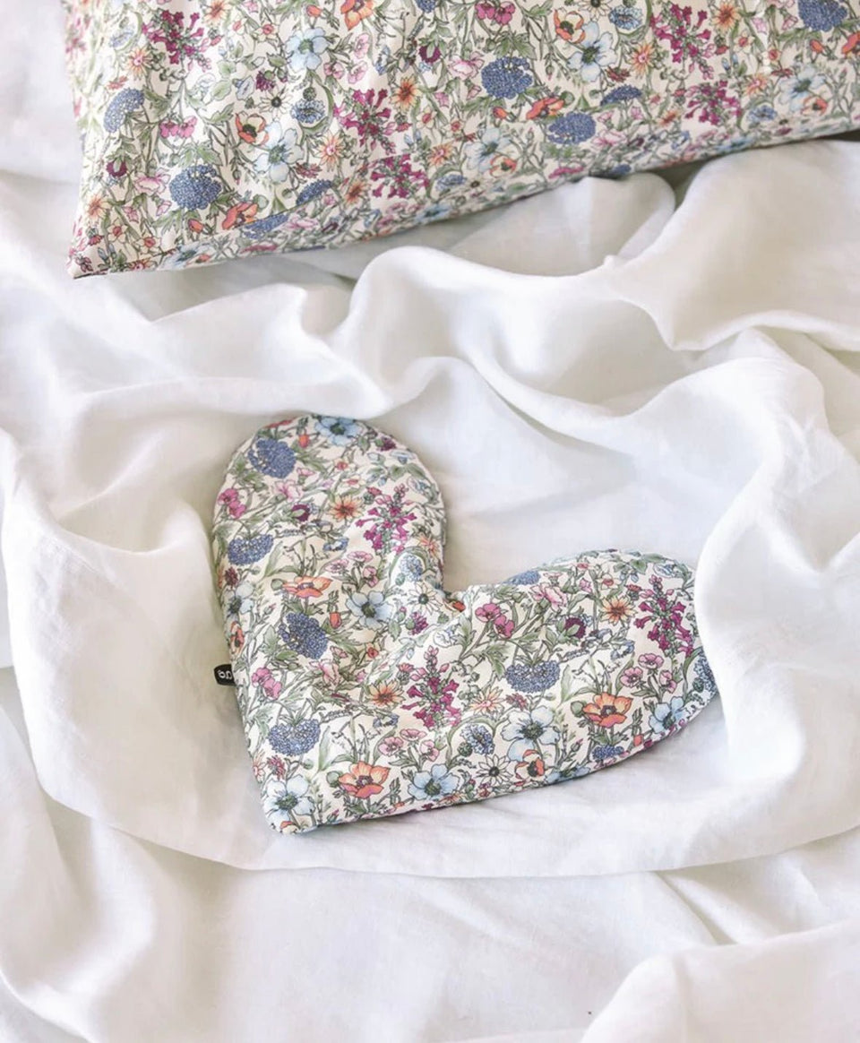 Liberty Wheat Heart Pillow, Rachel - The Flower Crate