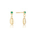 Linda Tahija - Alga Earrings Green Onyx - The Flower Crate