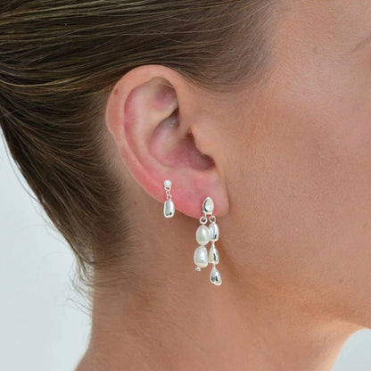 Linda Tahija - Alga Earrings White Topaz - The Flower Crate