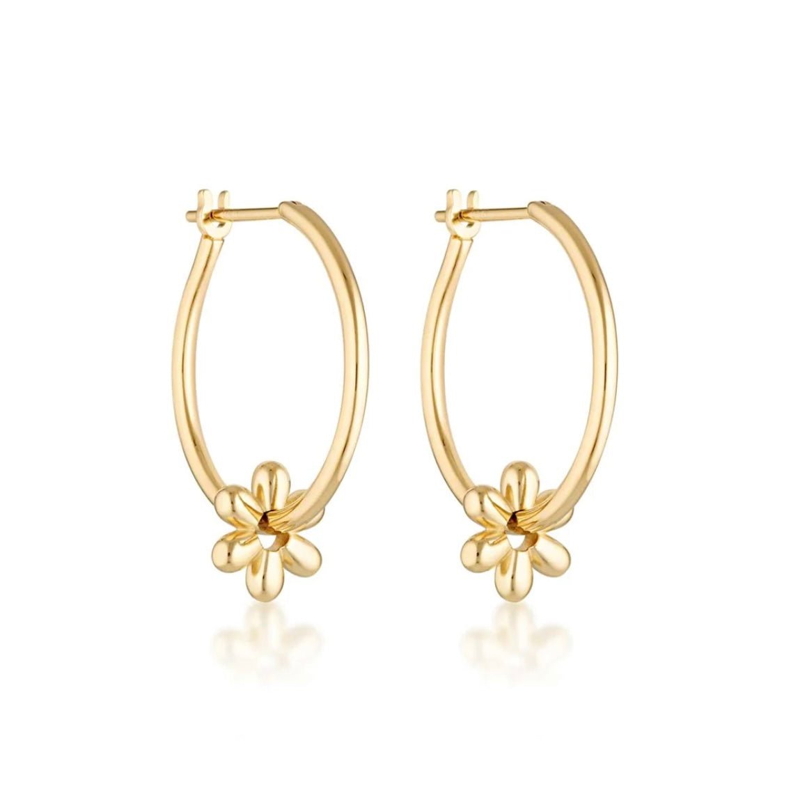 Linda Tahija - Daisy Willpower Hoop Earrings - The Flower Crate