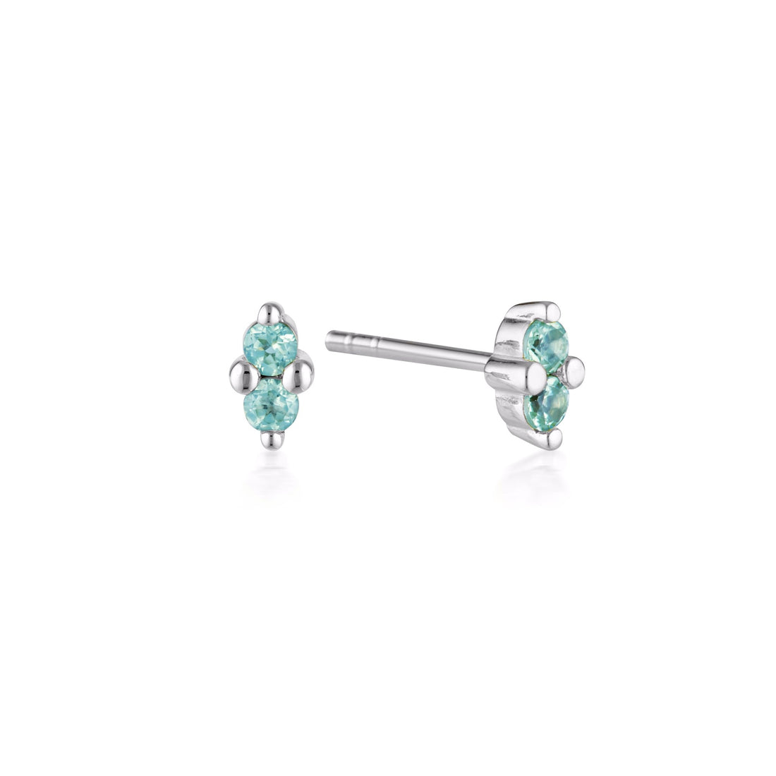 Linda Tahija - Twin Gem Stud Earrings - The Flower Crate