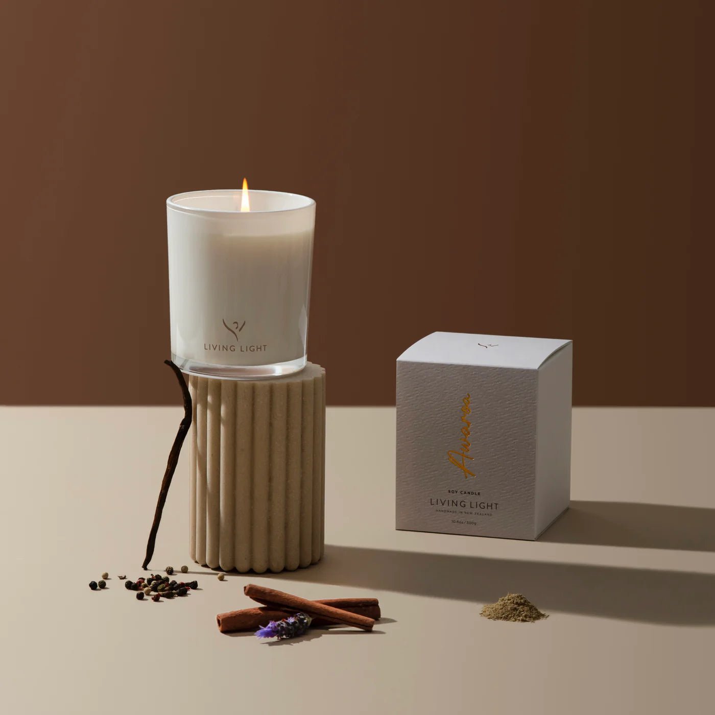 Living Light - Awaroa Soy Candle - The Flower Crate