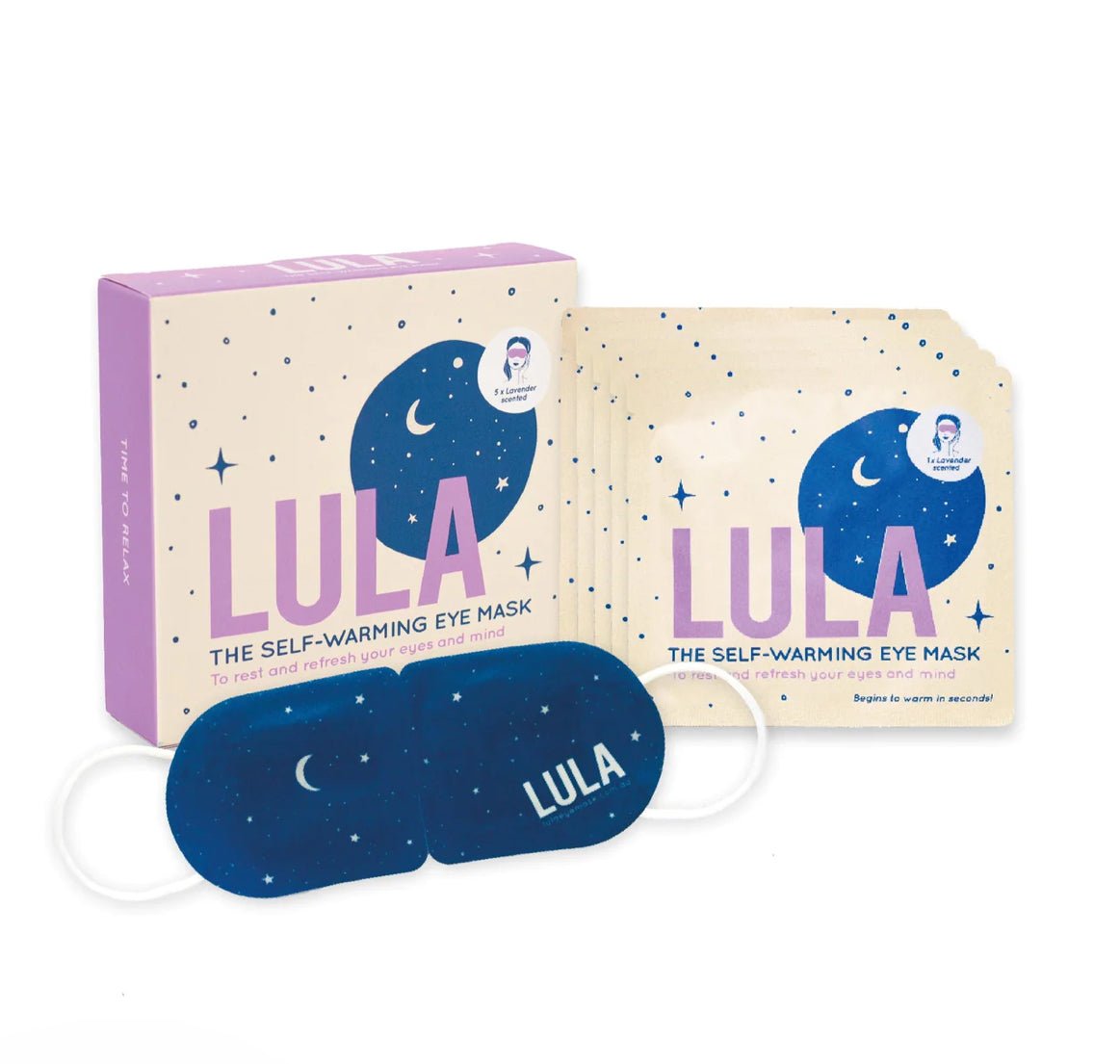 Lula Eye Mask - Lavender - The Flower Crate