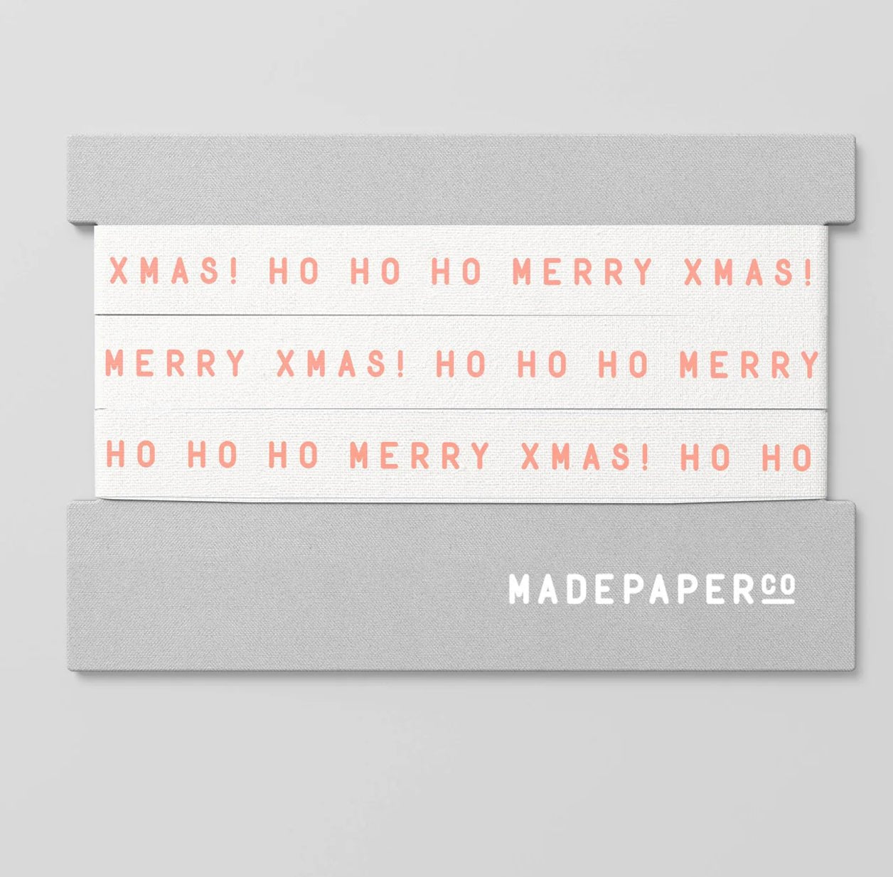 Made Paper Co - Merry Xmas Ribbon - The Flower Crate