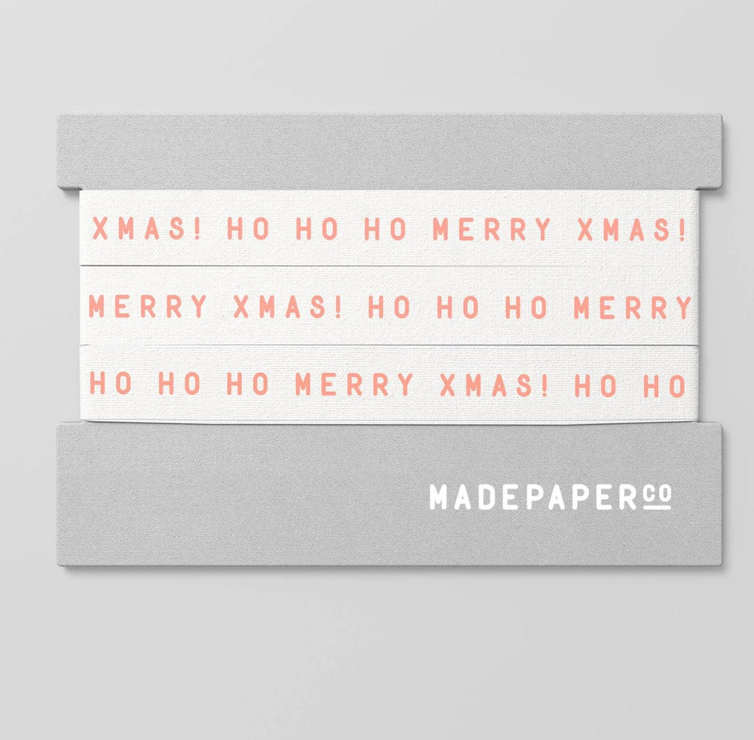 Made Paper Co - Merry Xmas Ribbon - The Flower Crate