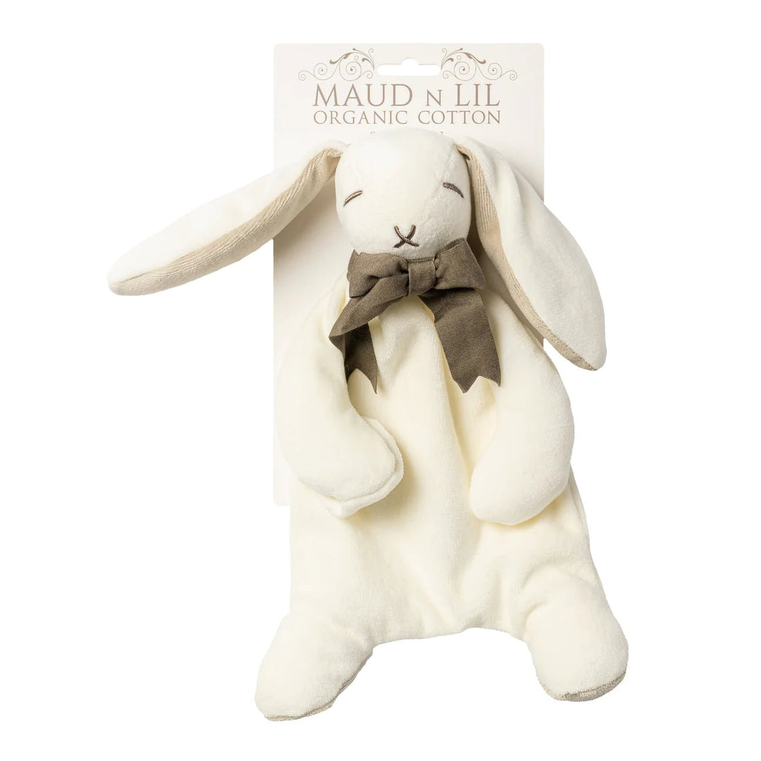 Maud N Lil - Organic Bunny Comforter, Ears - The Flower Crate