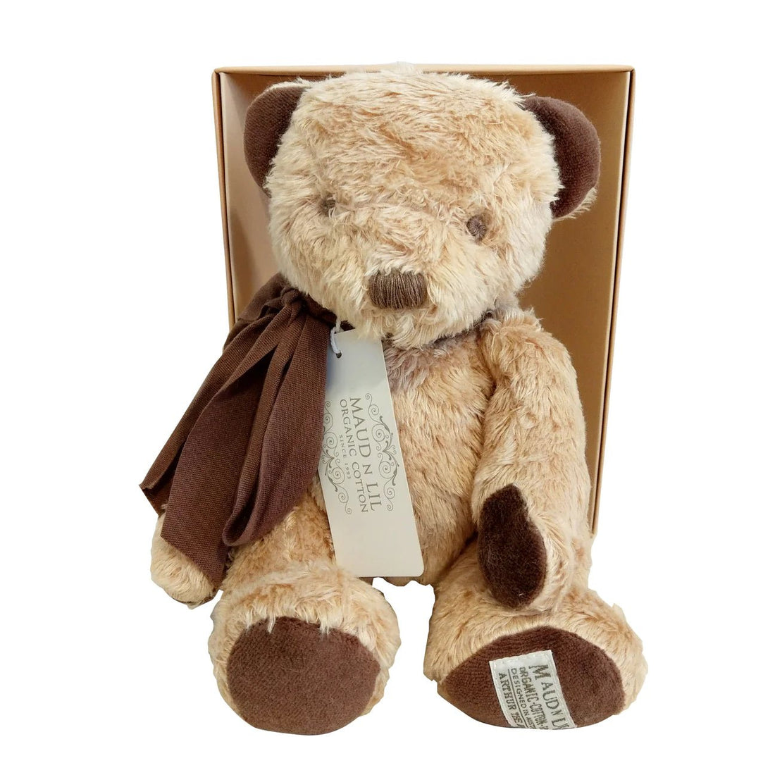 Maud N Lil - Organic Teddy Bear, Arthur - The Flower Crate