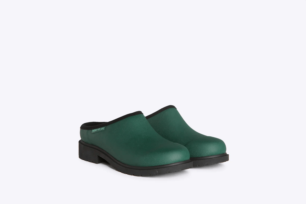 Merry People Billie Clog - Alpine Green &amp; Black - The Flower Crate