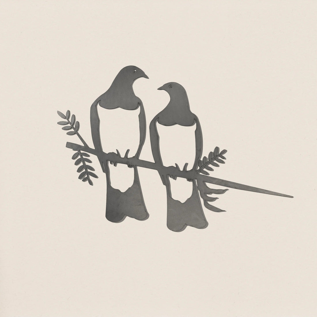 Metalbird - Kererū Pair - The Flower Crate