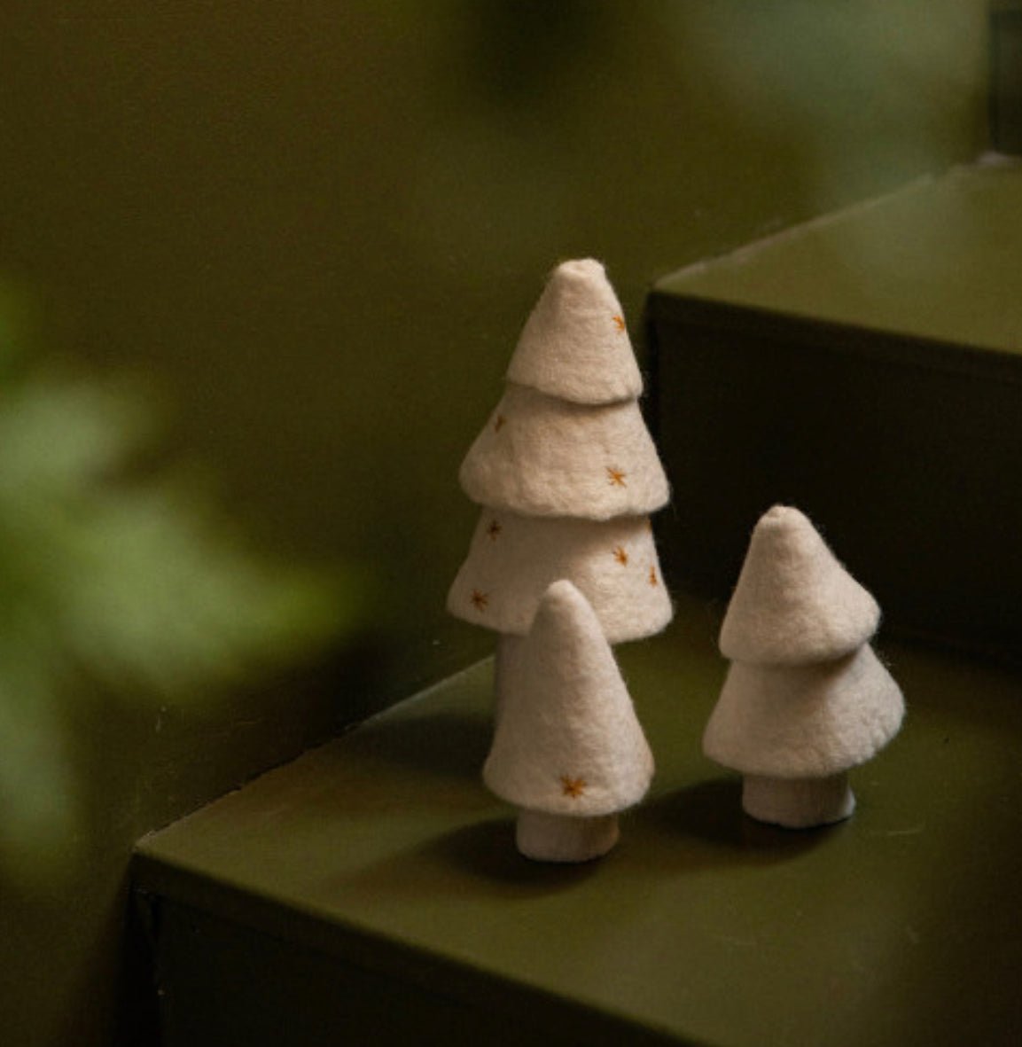 Muskhane - Felt Christmas Trees, Small - The Flower Crate