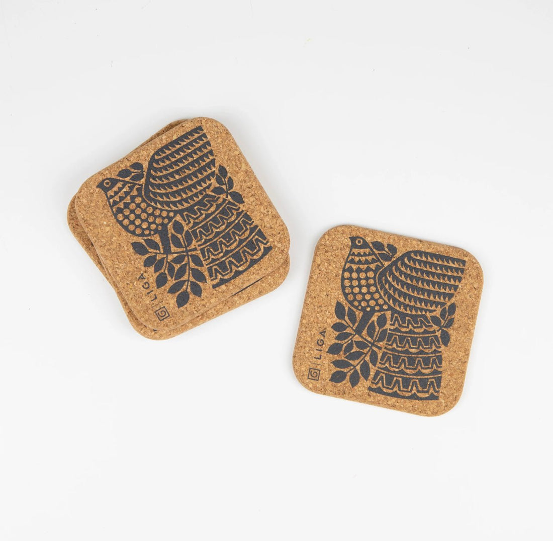 Natural Cork Coasters - Hornsea Cork Coasters - The Flower Crate