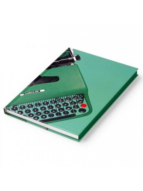 Olivetti Hard Cover Notebook - Green - The Flower Crate