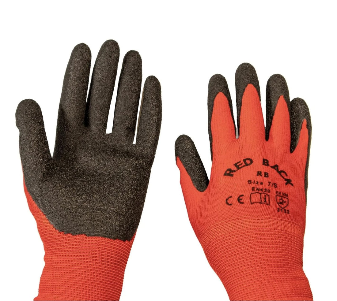 Omni Red Back Gloves - Medium - The Flower Crate
