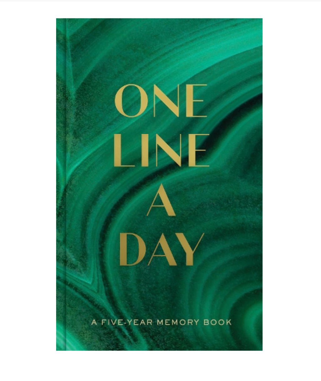 One Line A Day, Malachite - A Five Year Memory Book - The Flower Crate
