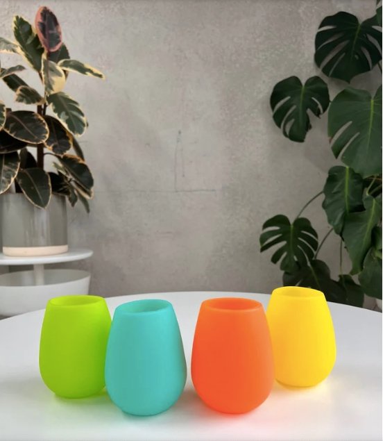 Porter Green Fegg Unbreakable Wine Glasses Santos Set of 4 The