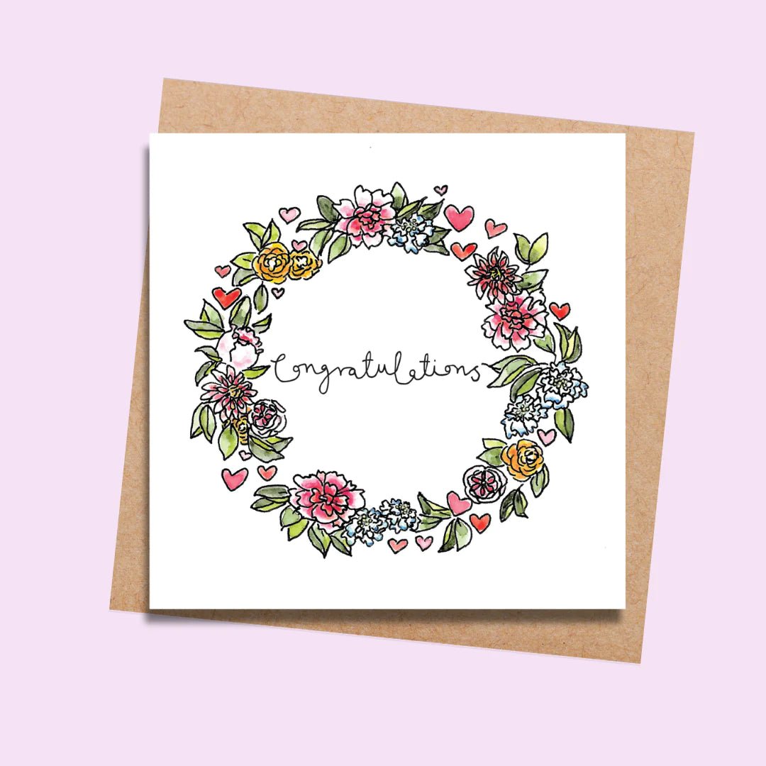 Rara &amp; Ribbon Congratulations Cards - The Flower Crate