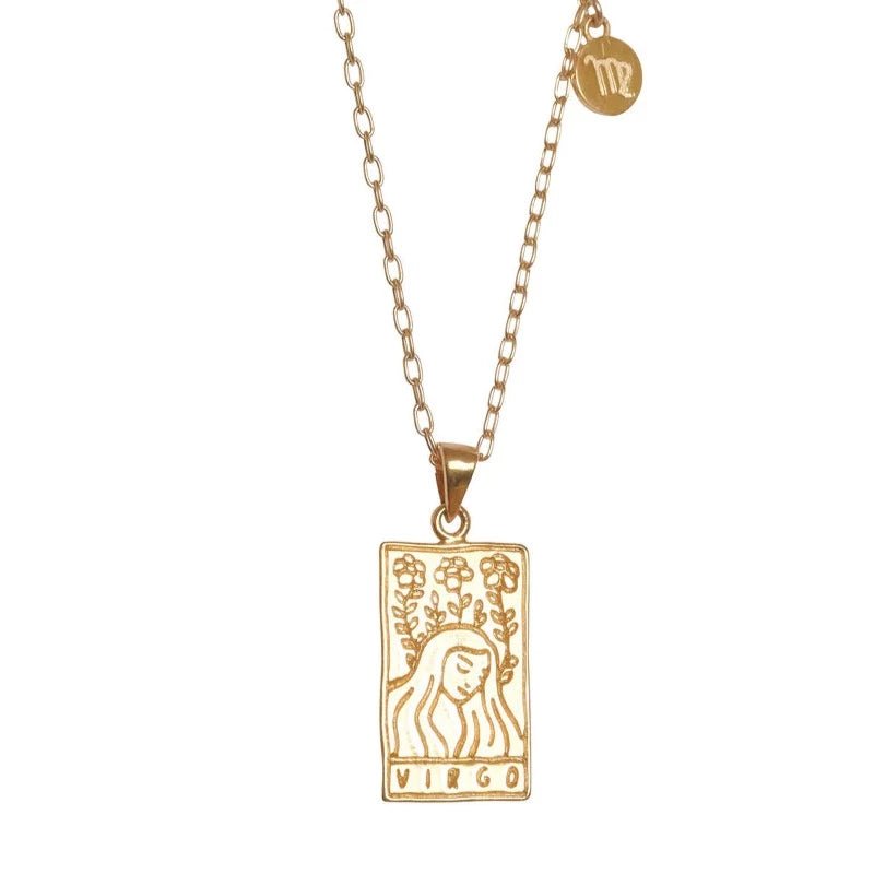 S-kin Studio, Virgo Zodiac Necklace - The Flower Crate