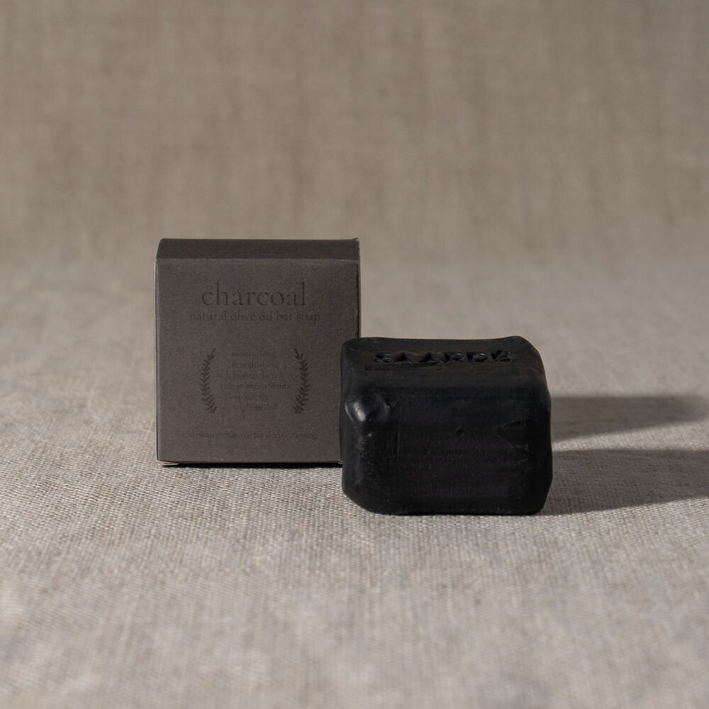 Saardé - Olive Oil Bar Soap, Activated Charcoal - The Flower Crate