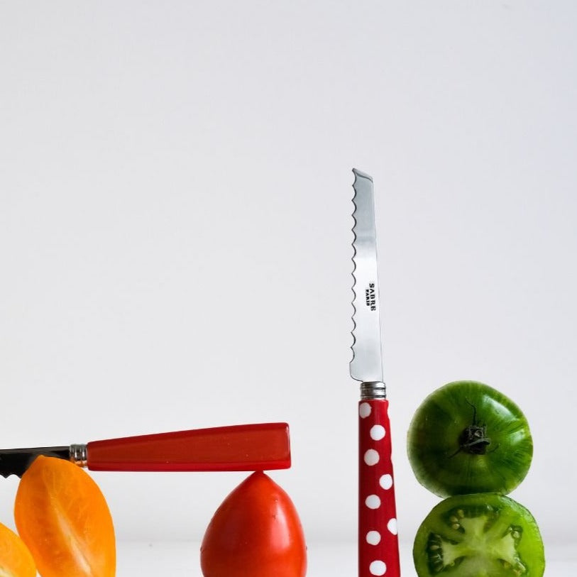 Sabre - Tomato Knife, White Dot - The Flower Crate