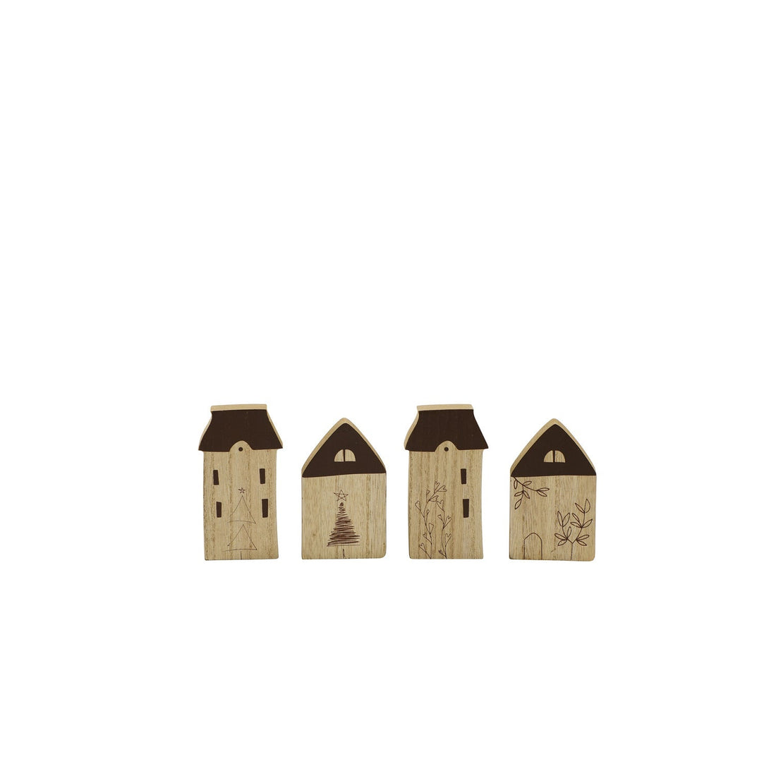Standing Wooden Houses - The Flower Crate