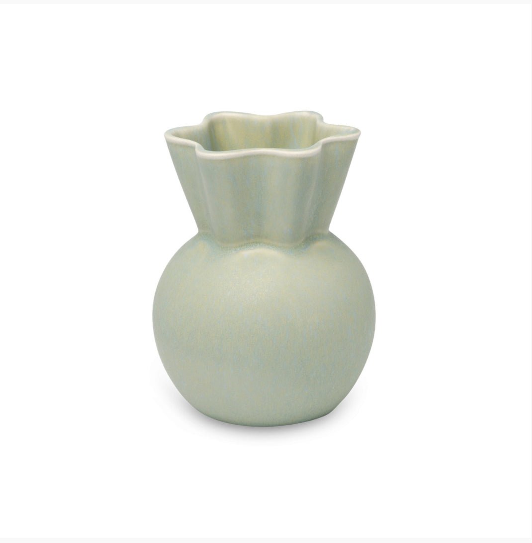 Sweeping Vase - Light Green, Small - The Flower Crate