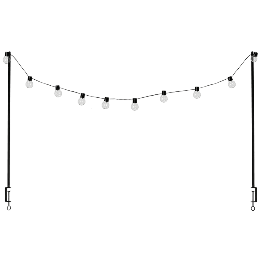Table Clamp With Solar Lights - The Flower Crate