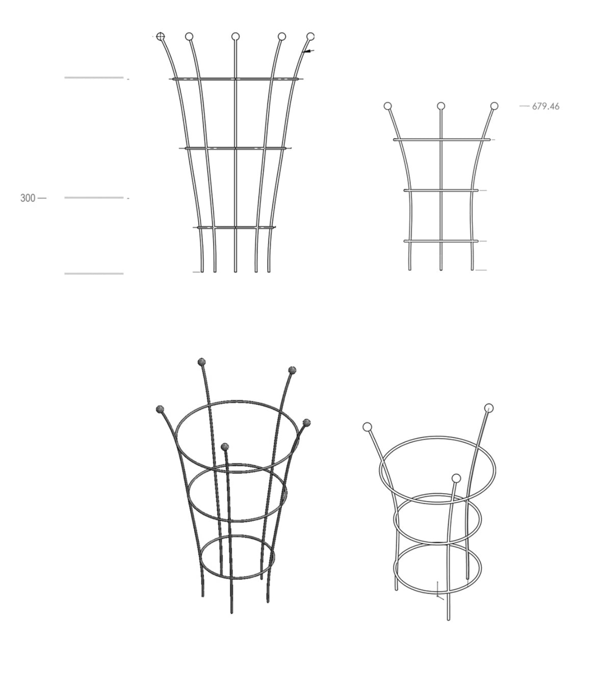 Terrascape Heritage Garden Support - Peony - The Flower Crate