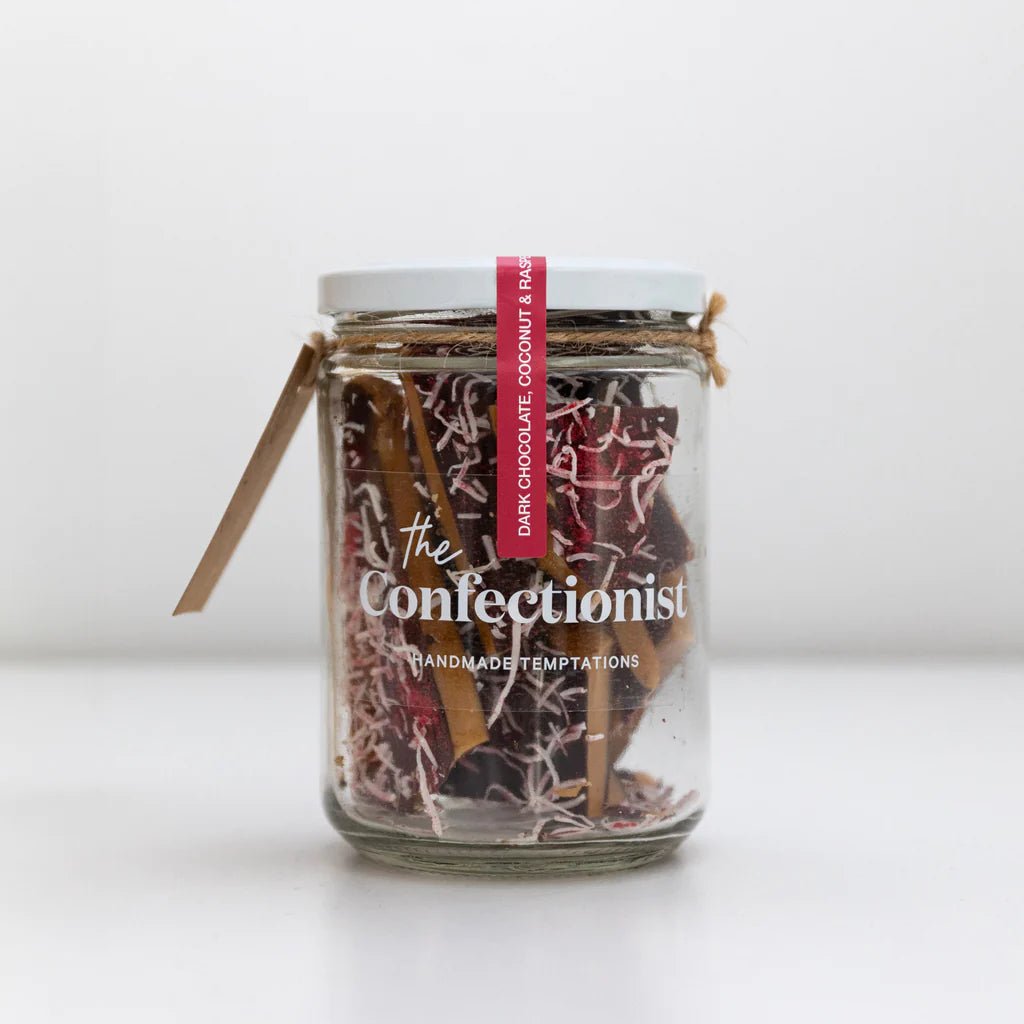 The Confectionist Dark Choc, Coconut and Raspberry Toffee - The Flower Crate